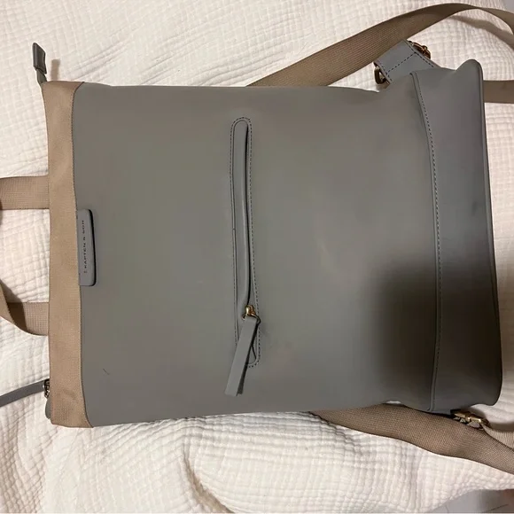 Scandinavian leather Gray Backpack for Women kapten and son - Picture 7 of 7